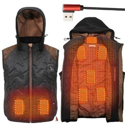 Gilet chauffant léger pour femme avec application
